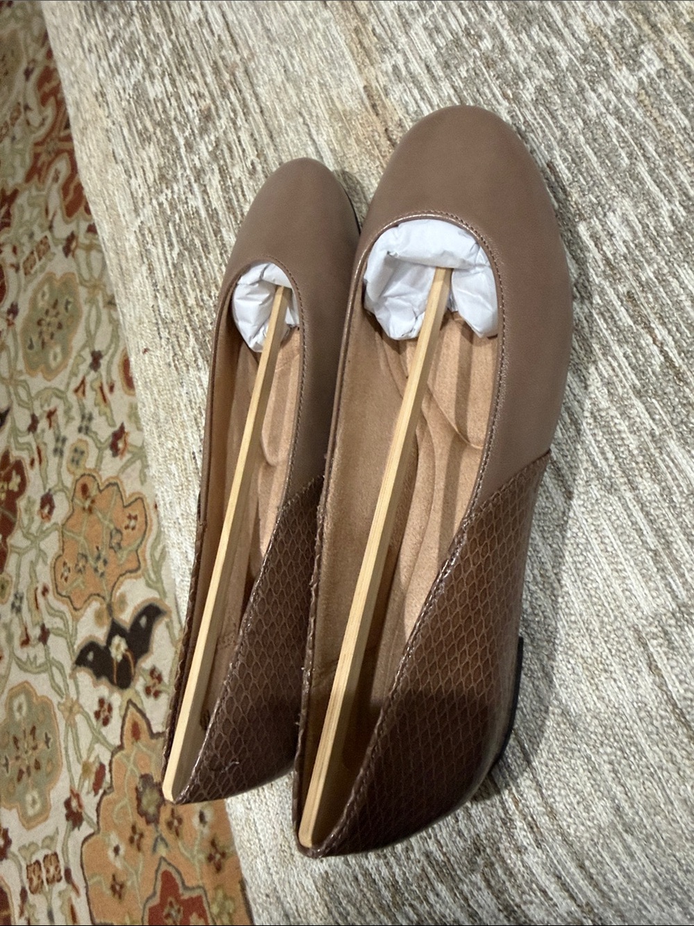 Women’s Taupe Ballet Flats - Classic Comfort